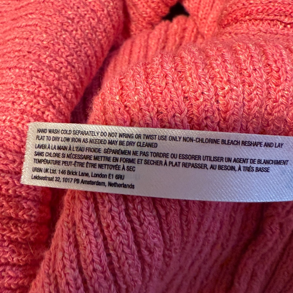 Free People Pink Ribbed Button-Front Halter Tank - Picture 5 of 6